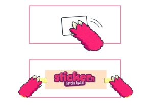 kuvakaappaus tarran kiinnitysohjeesta