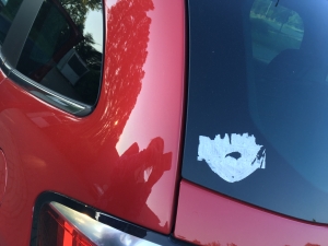 palanen irronnutta tarraa